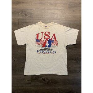 Vintage 1992 San Diego AMERICA'S CUP Mens T-Shirt XL White Single Stitched 90s